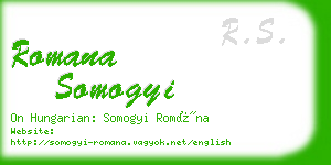 romana somogyi business card